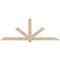 Ekena Millwork Kennewick Smooth Timber Gable Bracket, Douglas Fir, 108"W x 40"H x 3 1/2"D x 5 1/2"F, 9/12 Pitch GBW108X40X0406KEN00SDF - alternate 1